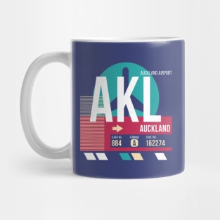 Auckland (AKL) New Zealand Airport Code Baggage Tag E Mug